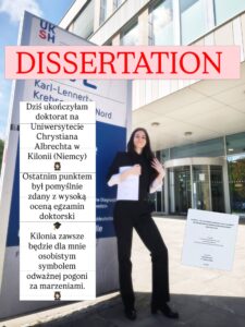 Doktorat Agnieszka Chomicz Kilonia CAU